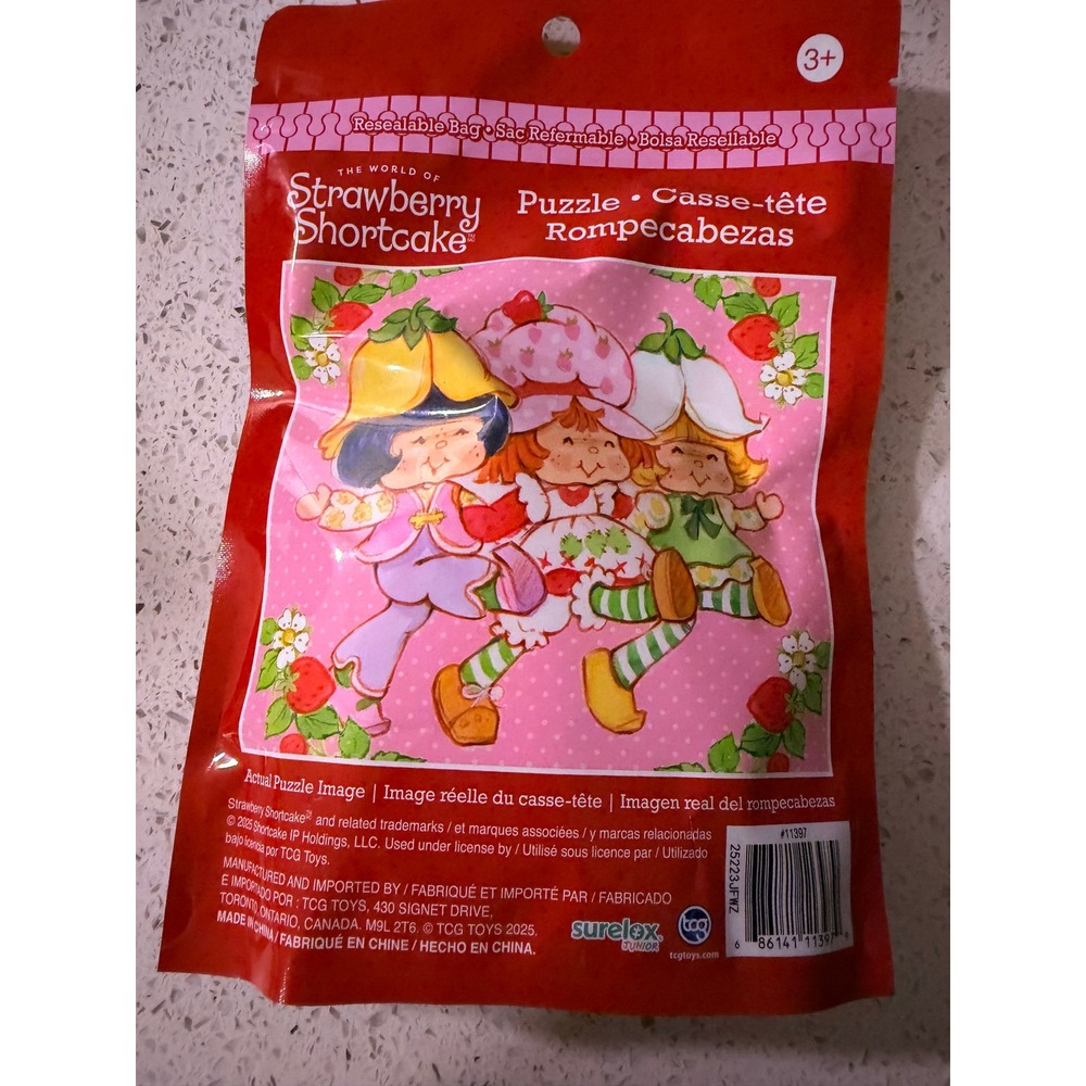 The World of Strawberry Shortcake 48 Piece Jigsaw Puzzle Resealable Bag 11x9.5 - Picture 4 of 4